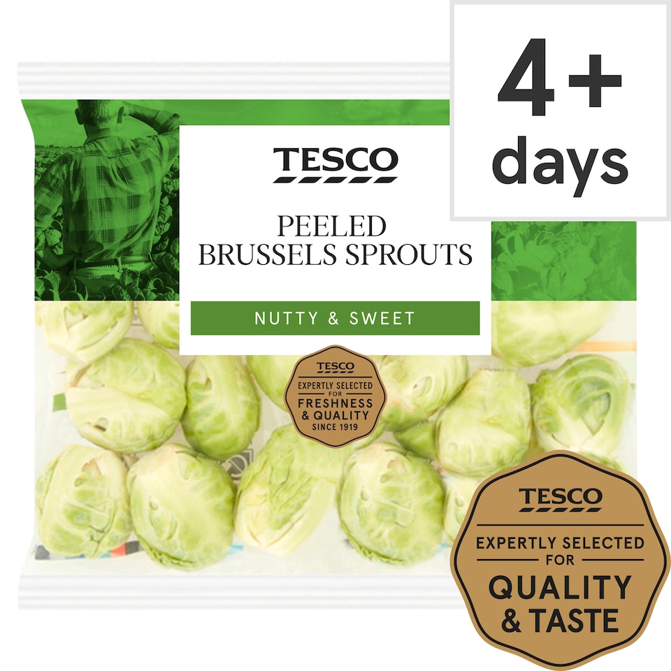 Tesco Peeled Brussels Sprouts 200G