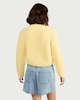 image 3 of F&F Chunky Knit Button Up Cardigan in Yellow
