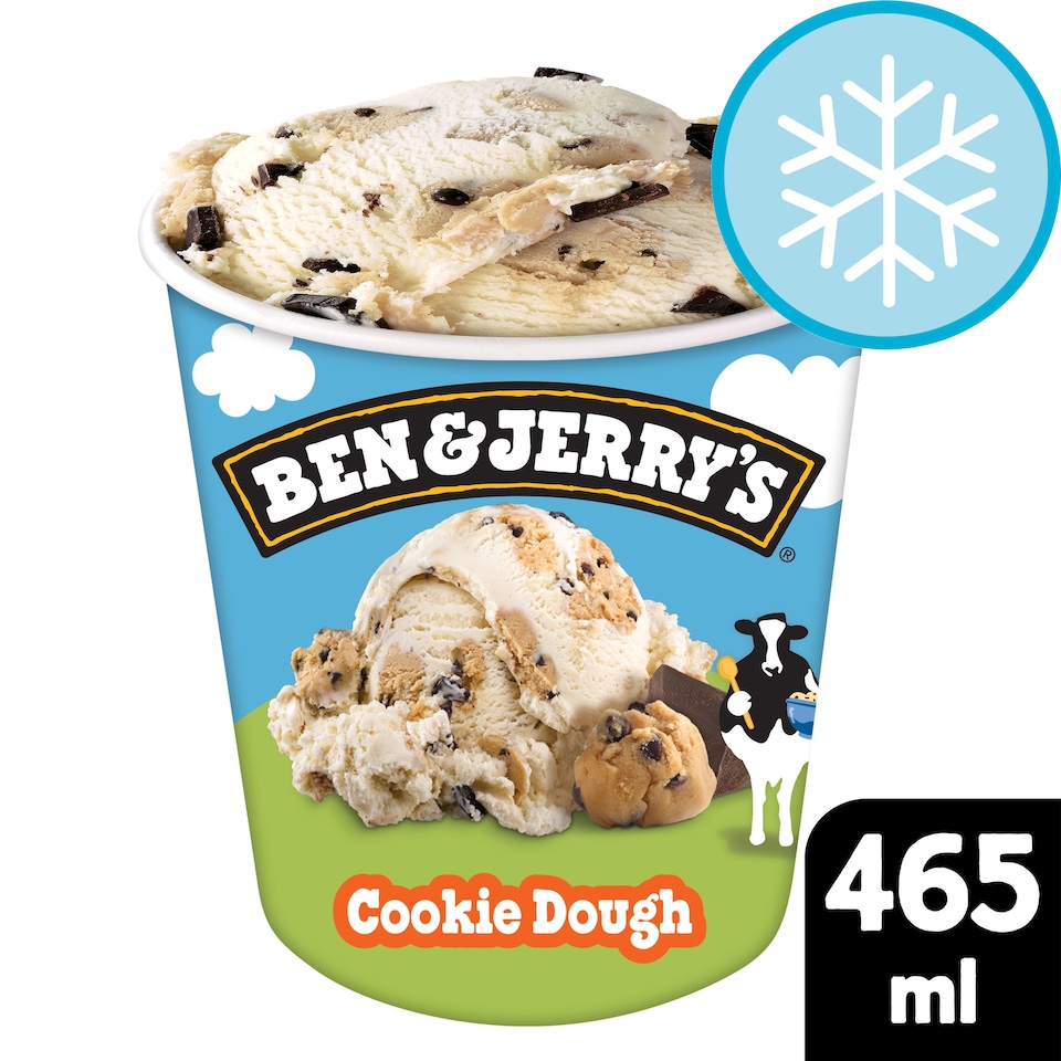 image 1 of Ben & Jerry's Cookie Dough Vanilla Ice Cream Tub 465ml