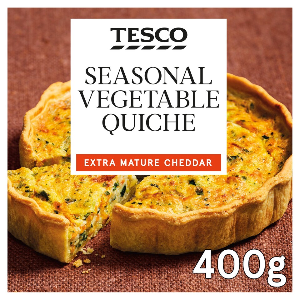 Tesco Seasonal Vegetable Quiche 400g Tesco Groceries