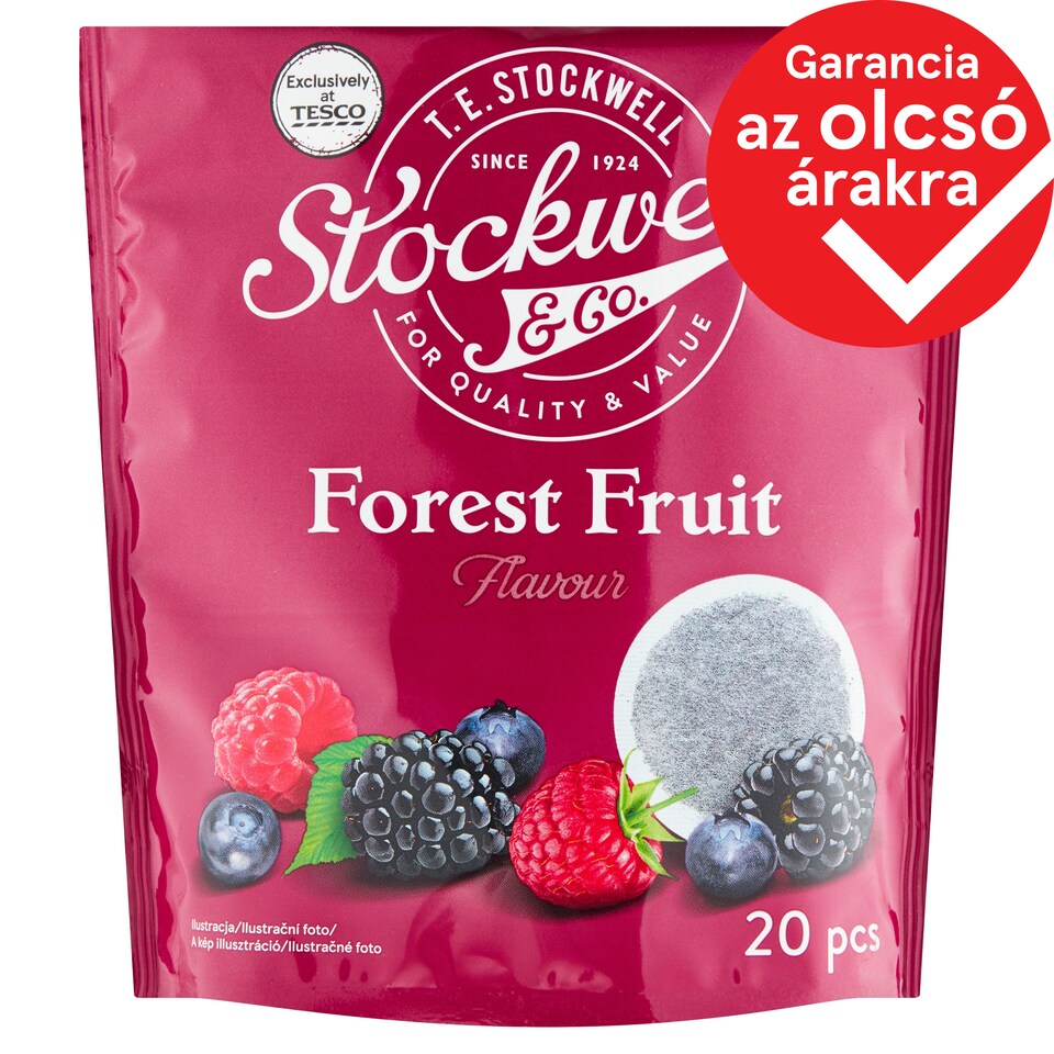 Stockwell & Co. Forest Fruit Flavour Fruit Tea 20 Tea Bags 40 g