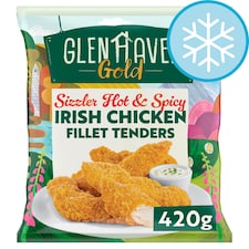 Glenhaven Gold Sizzler Hot & Spicy Irish Chicken Fillet Tenders 420g