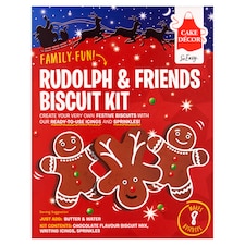 Cake Decor Biscuit Kit Rudolph & Friends 208G