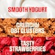 image 3 of Nomadic Yogurt and Oat Clusters, Strawberry 4 x 169g