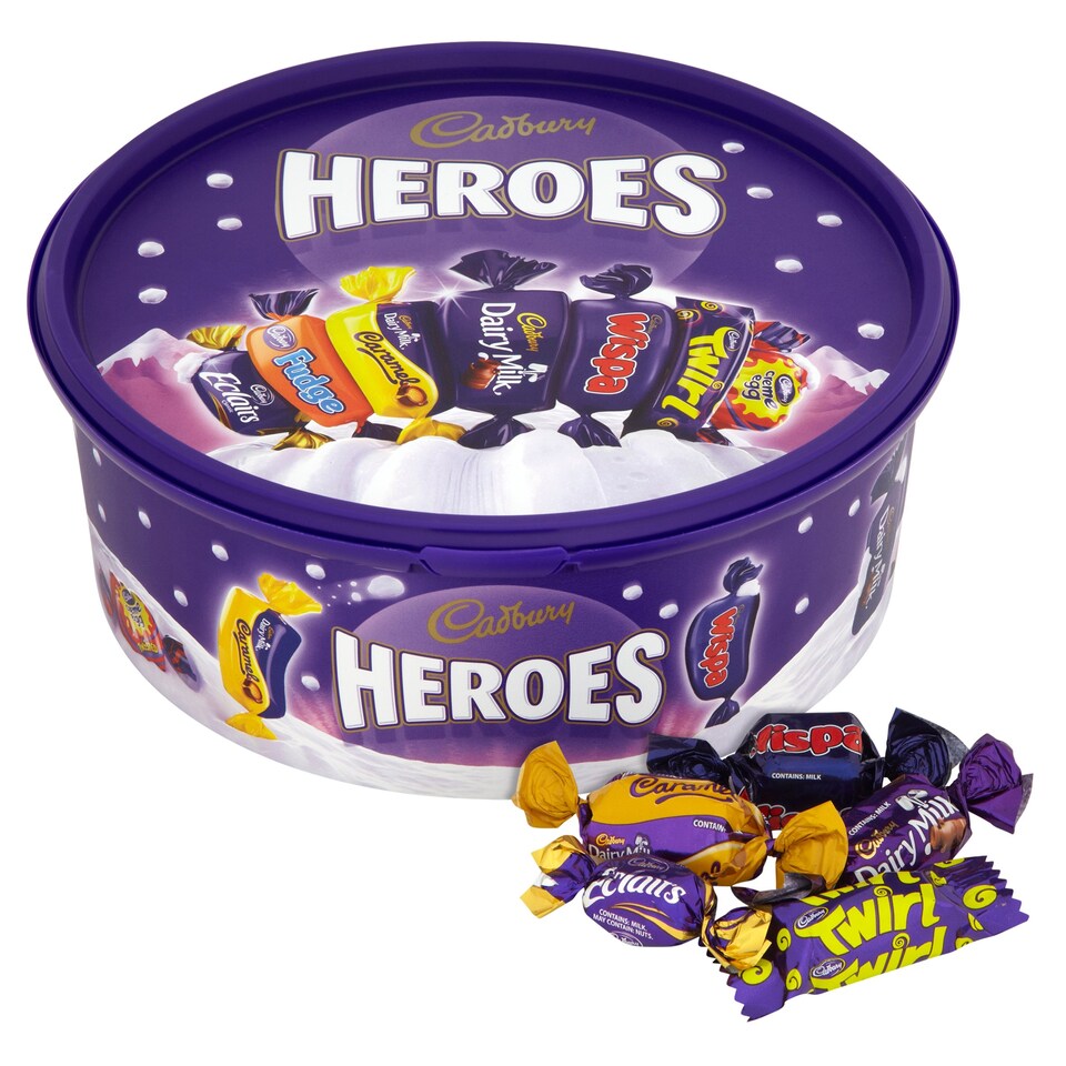 Cadbury Heroes Tub 712G Including Wraps
