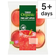 Tesco Organic Pink Lady Apples Approx 4