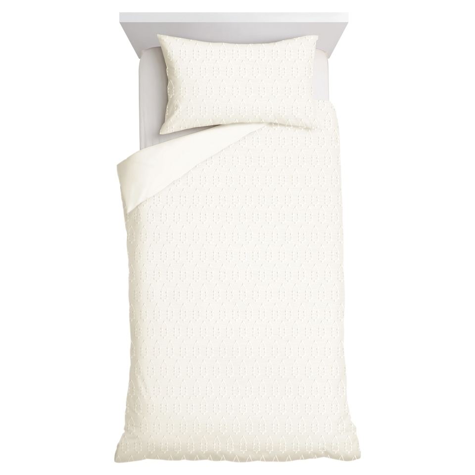 F&F Home Christmas Tree Fur Duvet Set Single