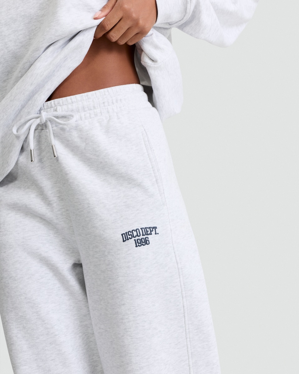 image 1 of OH ME OH MY Slogan Wide Leg Co-ord Joggers in Grey