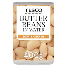 Tesco Butter Beans In Water 400G