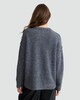 image 3 of The F&F Edit Ribbed Crew Neck Jumper with Wool in Grey