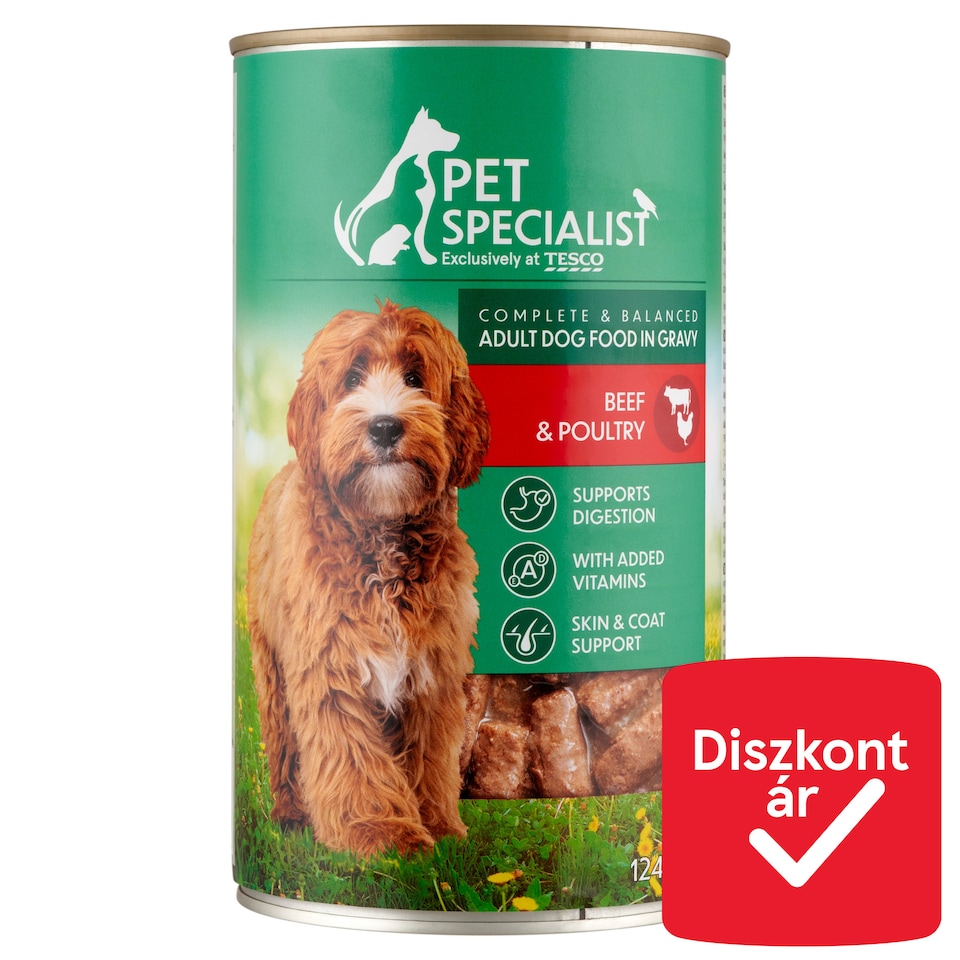 Pet Specialist Complete Pet Food for Adult Cats with Beef & Poultry in Gravy 1240 g 
