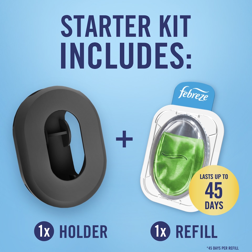 image 1 of Febreze Bin Freshener Starter Kit Outdoor Fresh 4.88ml