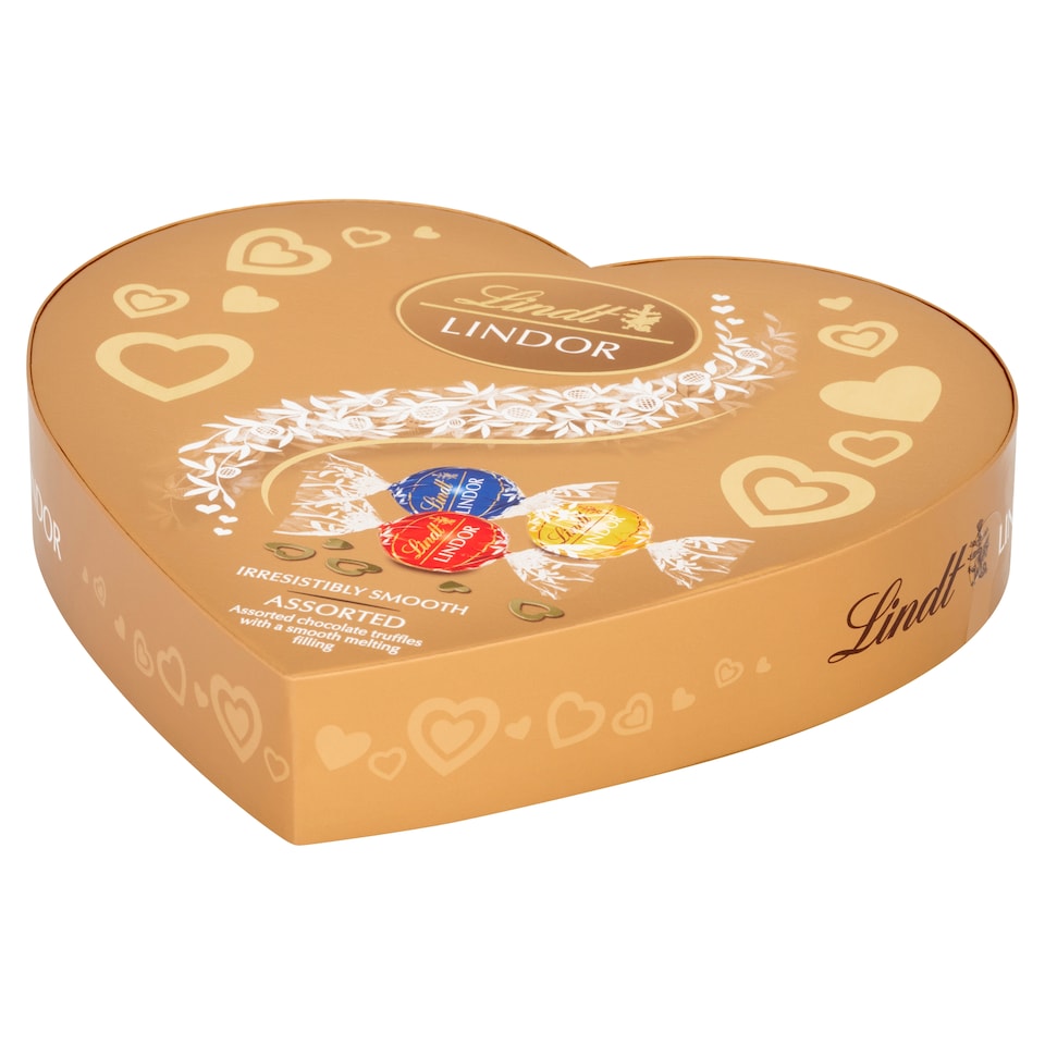 image 1 of Lindt Lindor Assorted Chocolate Truffels Heart 200G