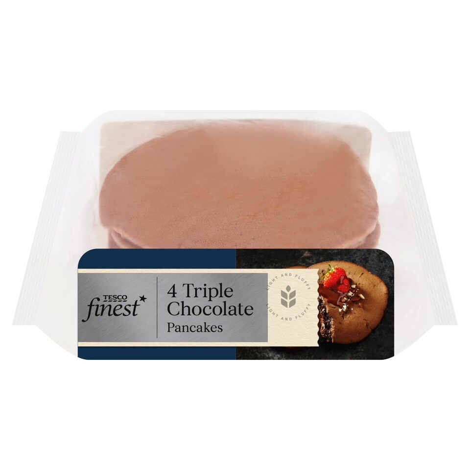 Tesco Finest 4 Triple Chocolate Pancakes