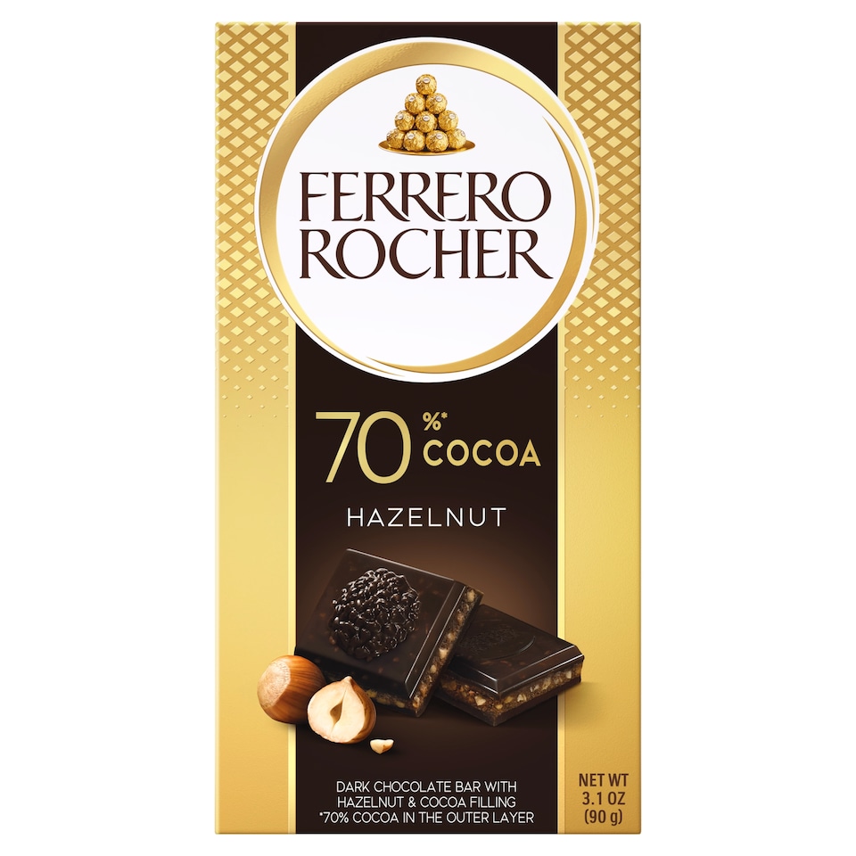 Ferrero Rocher Dark 70% Premium Chocolate 90 g