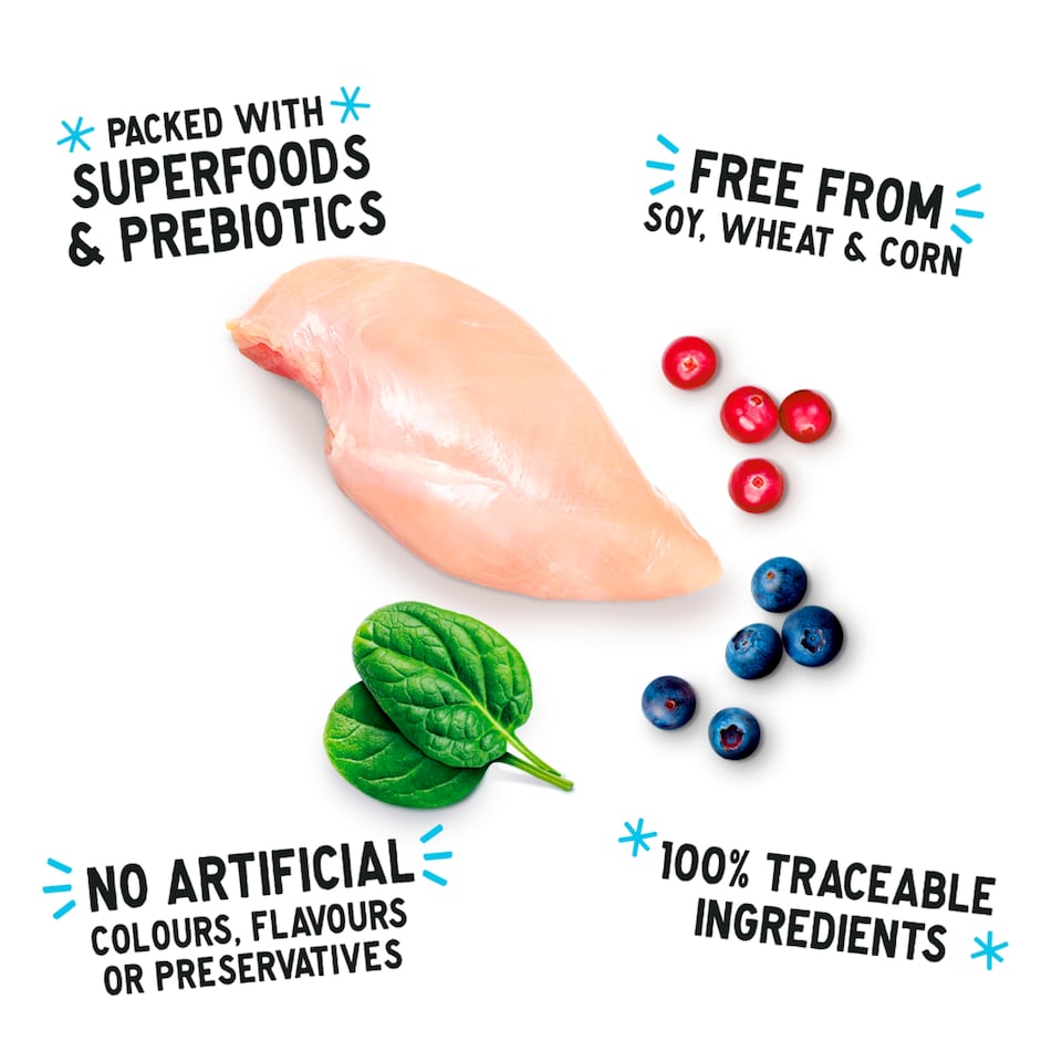 image 1 of Nood Cat Dinners Chicken & Superfoods In Gravy 8X85g