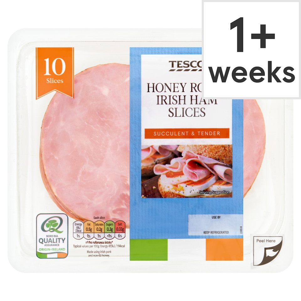 Tesco Honey Roast Irish Ham Slices 200G