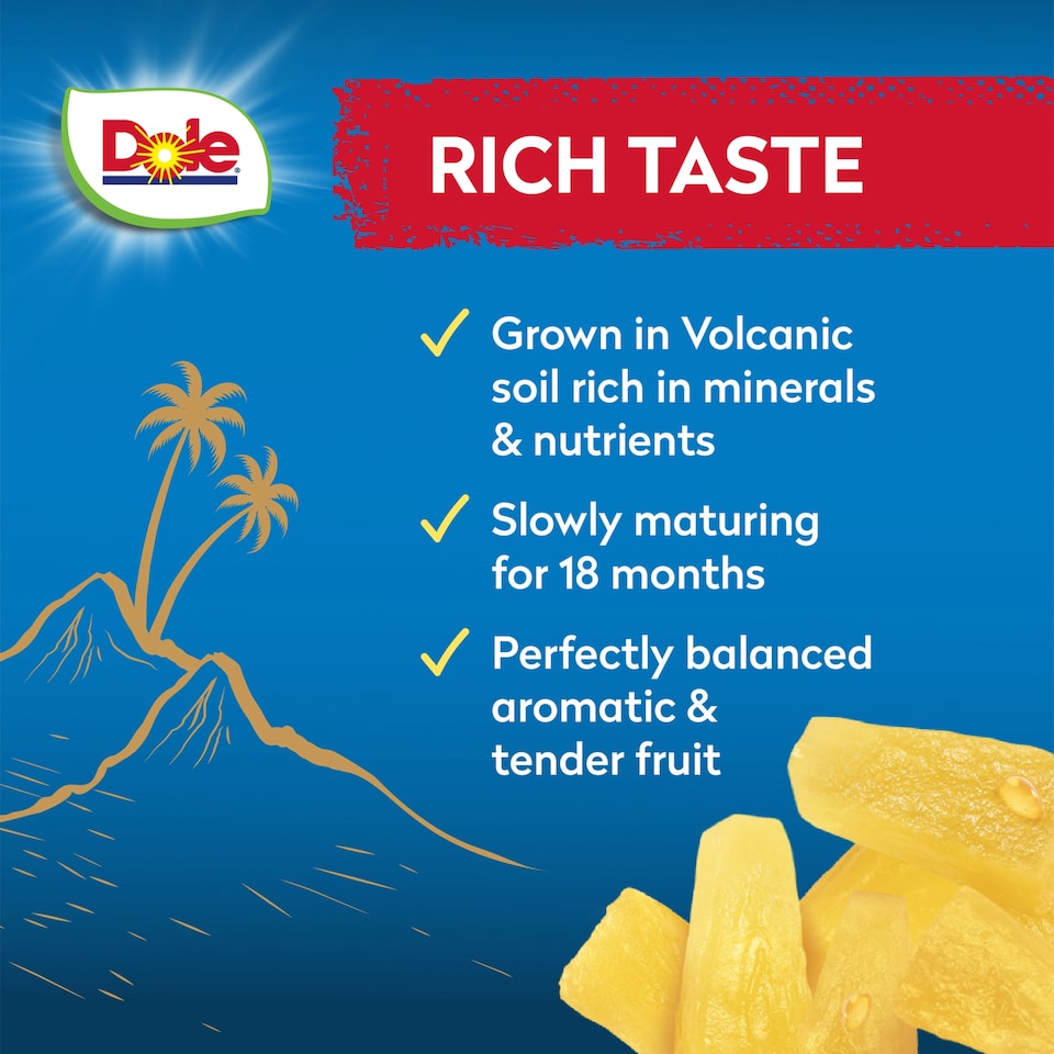 image 1 of Dole Tropical Gold Pineapple Small Chunks 227g
