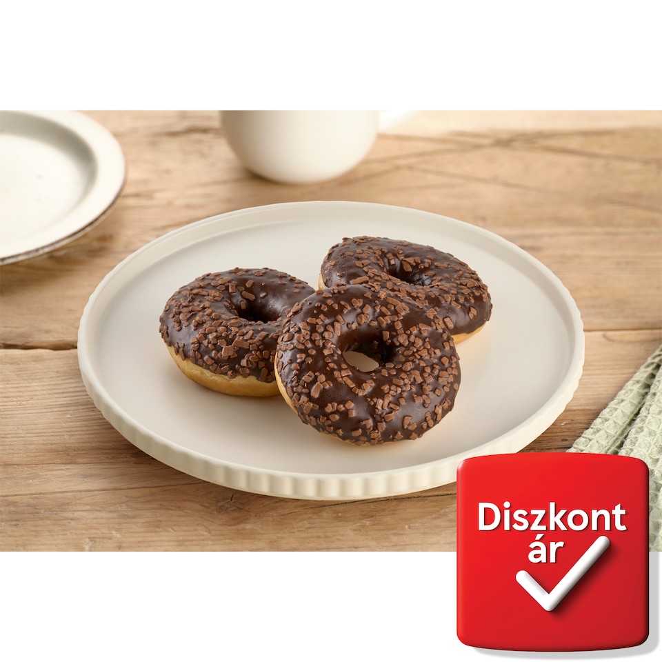 Fánk csoki ízű bevonattal kiolvasztott 56 g  1. kép