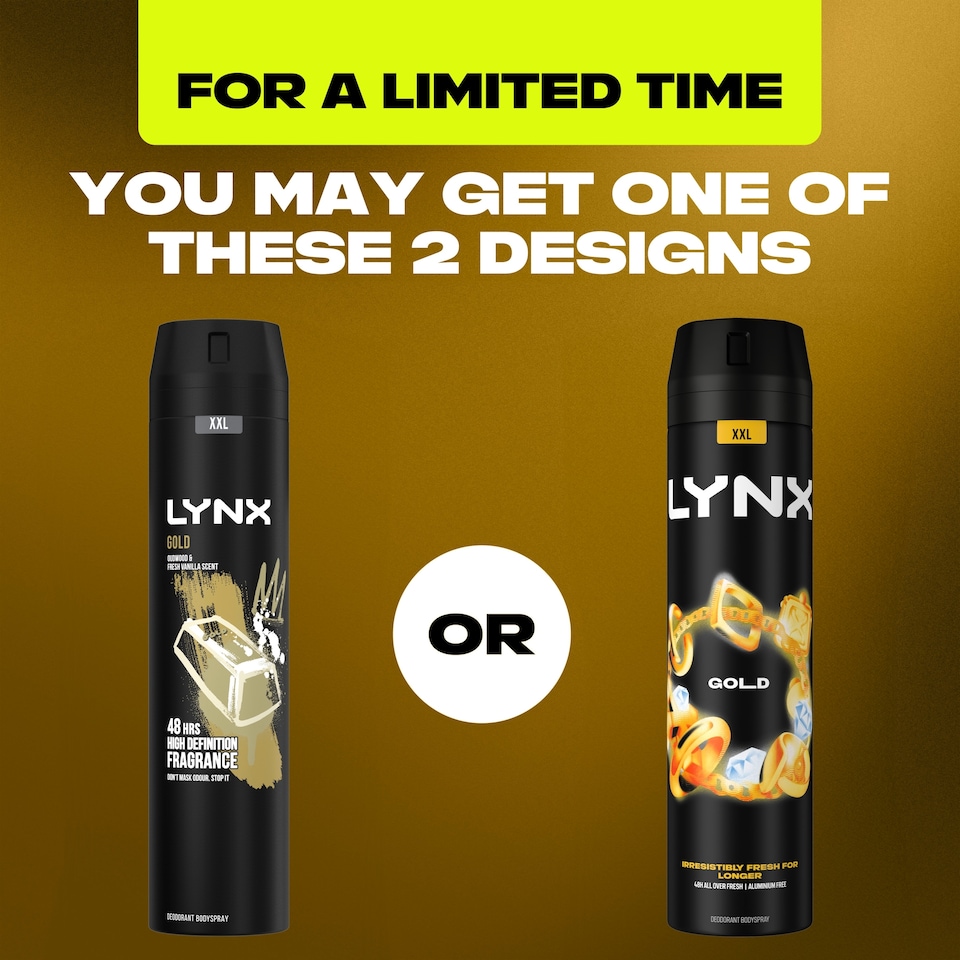 image 1 of Lynx Gold 48h Deodorant Body spray 250ml