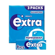 Wrigleys Extra Peppermint Chewing Gum 3X12.6G