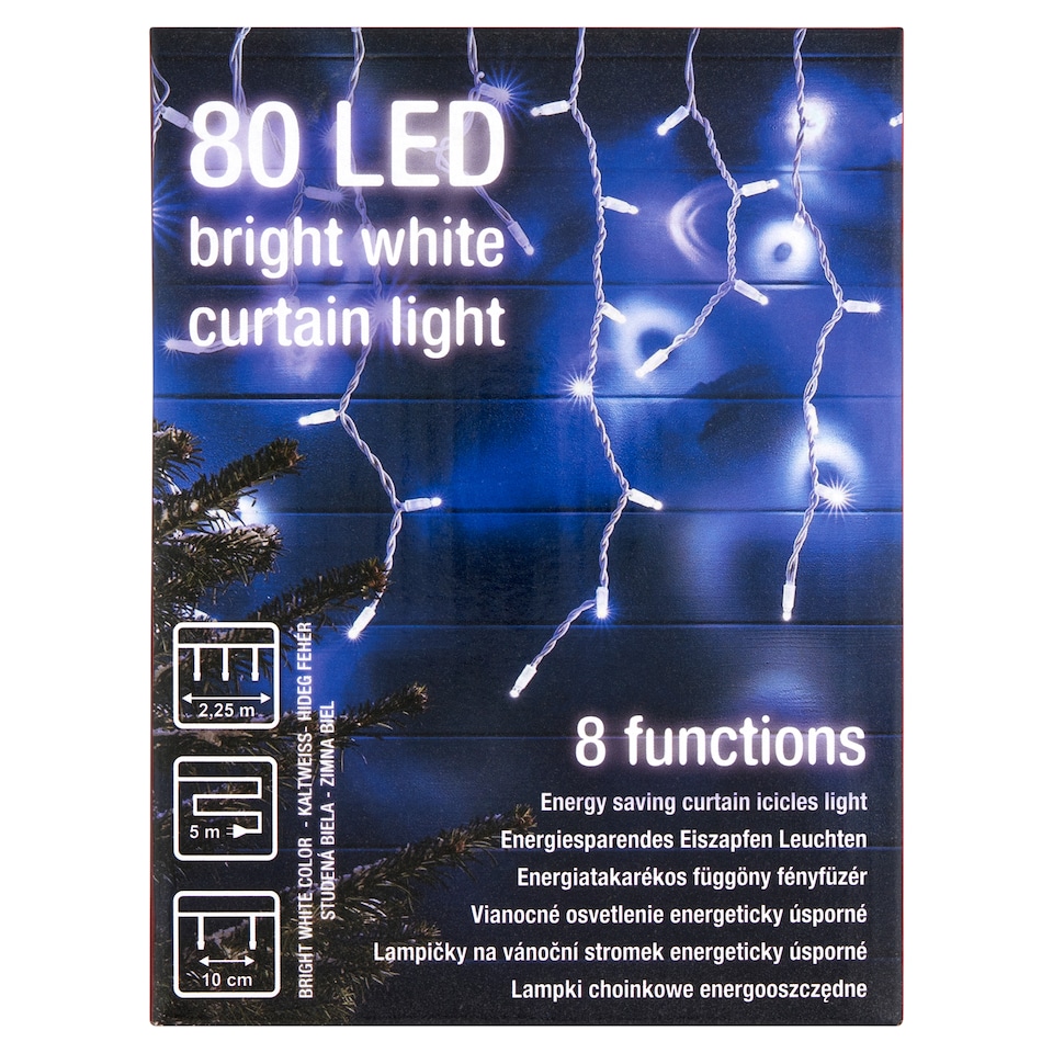 obrázok 1 z Snow Meister SM2007 80 LED vianočné osvetlenie energeticky úsporné studená biela