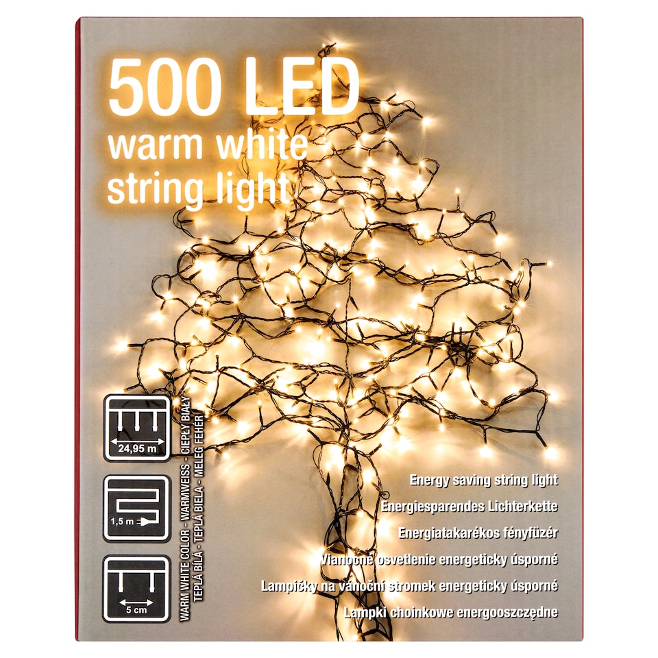 Obrázek 1 pro produkt Snow Meister SM2004 500 LED lampičky na vánoční stromek energeticky úsporné