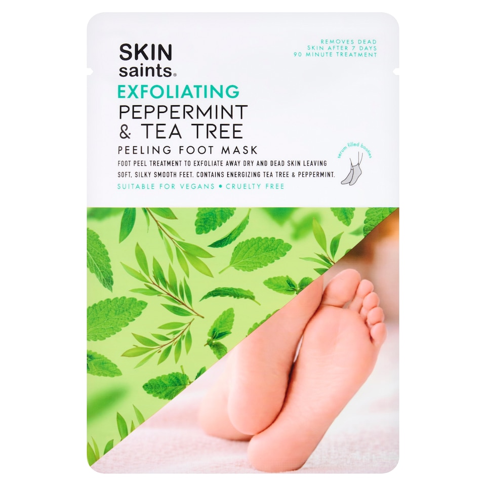 SKIN Saints Peeling Foot Mask Peppermint & Tea Tree 36ml