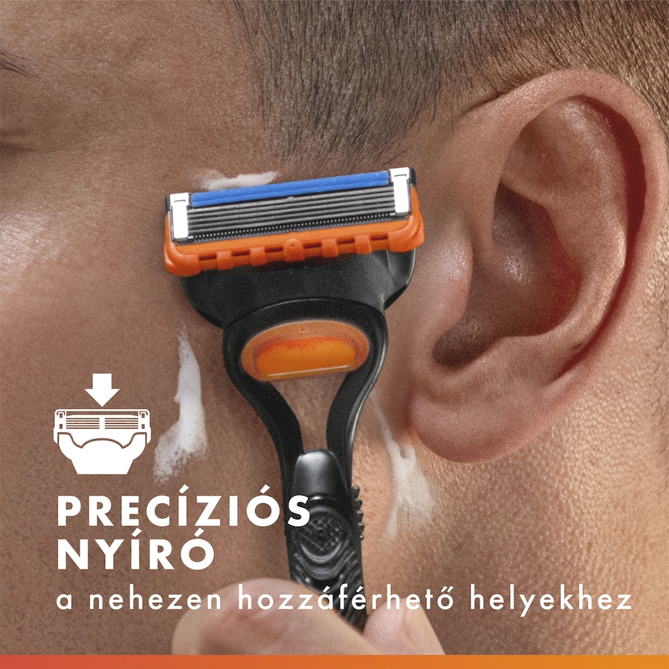 Gillette Fusion5 Férfi Borotva, 1 db Gillette 5 Pengés Borotva, Borotvabetétek, Precíziós Nyíró 1. kép