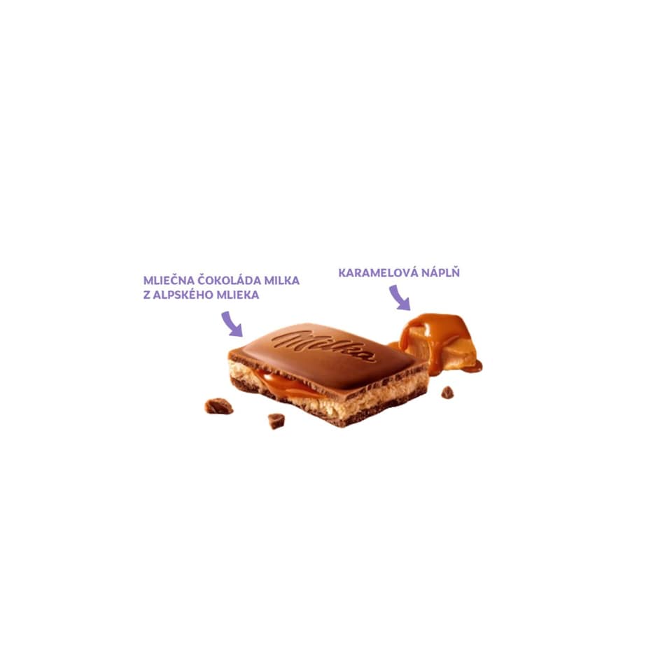 image 1 of Milka Caramel Créme Milk Chocolate 100 g