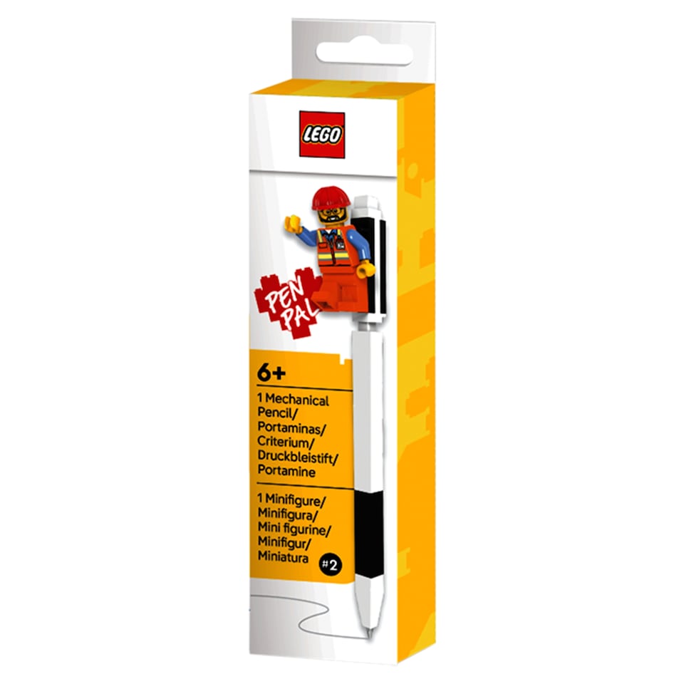 image 1 of Lego Pen Pal Black Mechanical Pencil with Minifigure