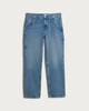 image 4 of F&F Pure Cotton Relaxed Carpenter Jeans in Blue