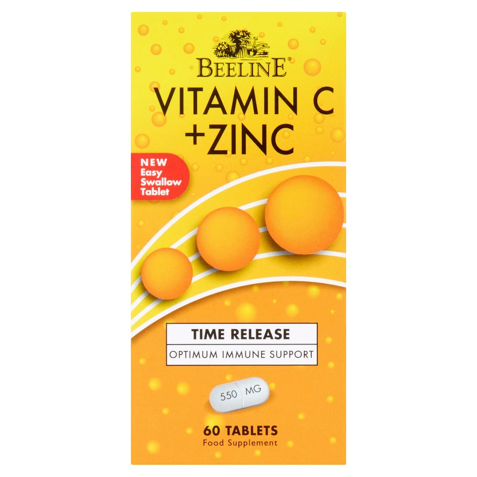 Beeline Vitamin C+Zinc Time Release 60Pk