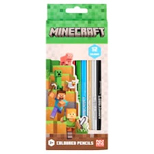 Minecraft Coloured Pencils 12 pcs