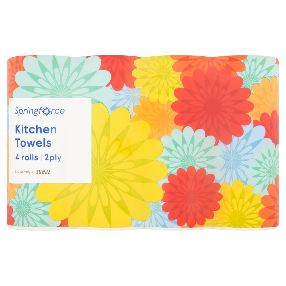 Springforce Kitchen Towels 2 Ply 4 Rolls