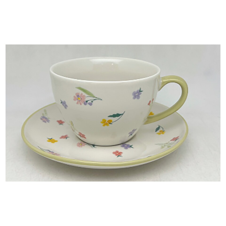 F&F Home Ditsy Floral Teacup & Saucer