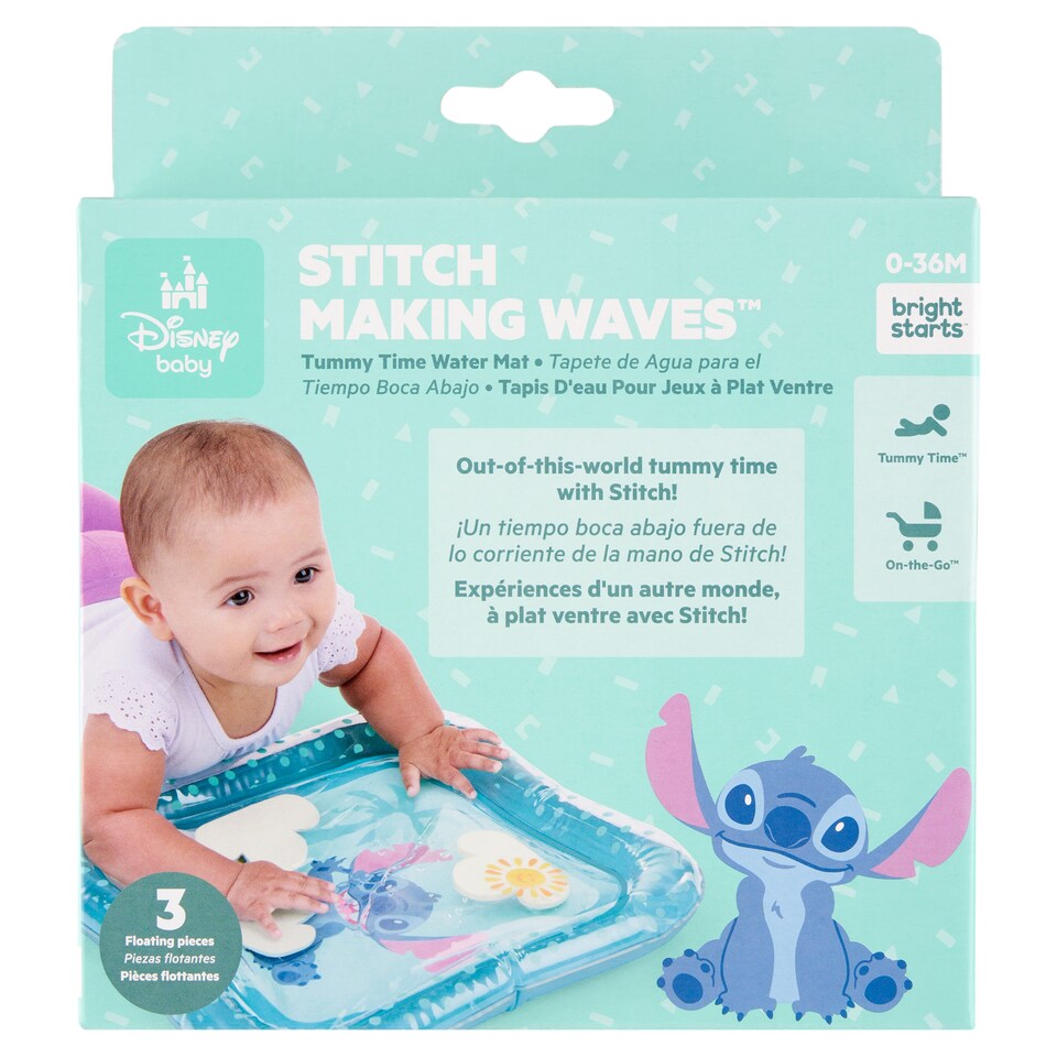 Disney Baby Stitch Making Waves Tummy Time Water Mat