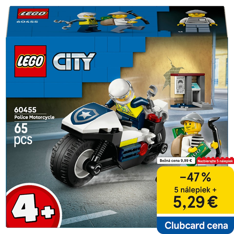 obrázok 1 z LEGO City 60455 Naháňačka na policajnej motorke