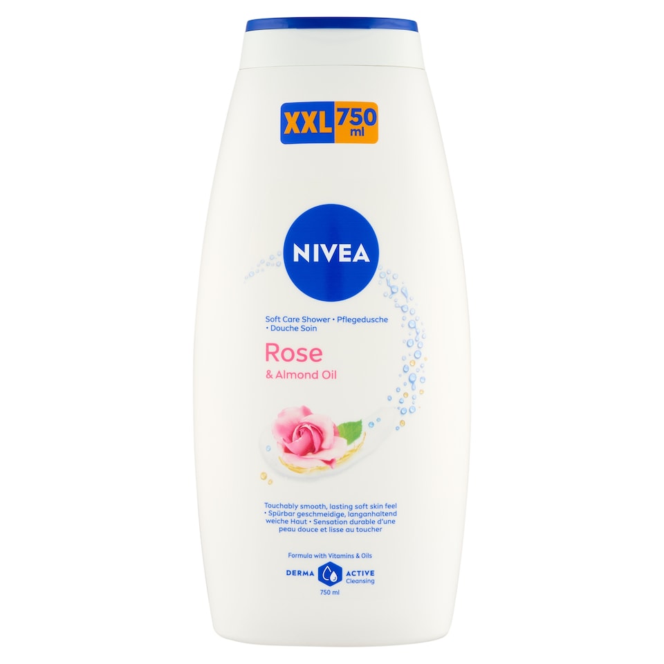image 1 of NIVEA Rose & Almond Oil Soft Care Shower XXL 750 ml