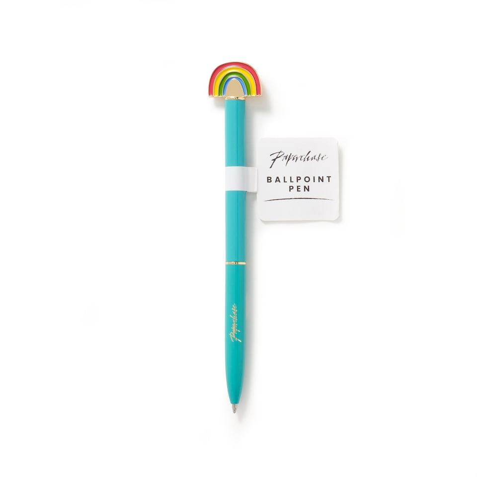 image 1 of Paperchase Rainbow Charm Metal Pen