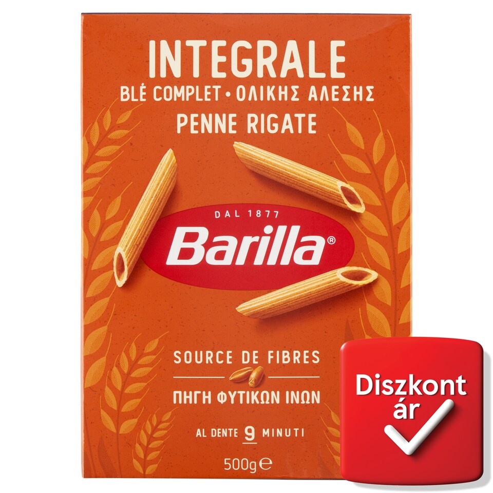 Barilla Penne Rigate Wholemeal Small Durum Dry Pasta 500 g