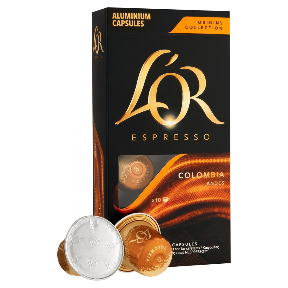 Obrázek 1 pro produkt L'OR Espresso Colombia Andes pražená mletá káva v kapslích 10 ks 52g