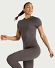 image 1 of F&F Active EVERYHOUR Short Sleeved T-Shirt  in Chocolate