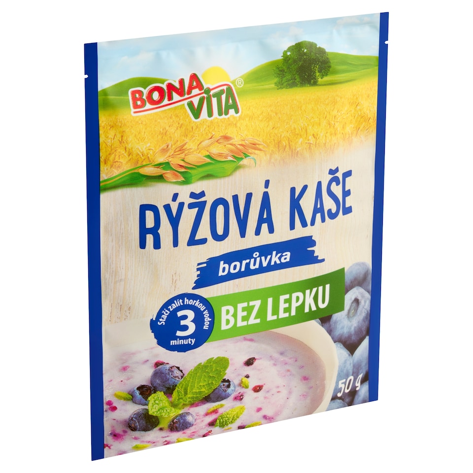 obrázok 1 z Bona Vita Bezgluténová ryžová kaša čučoriedka 50 g