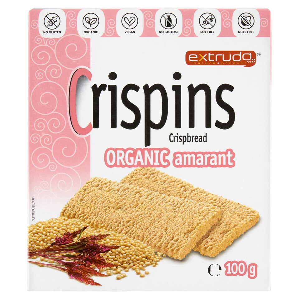 Extrudo Crispins Bio amarantový crispbread 100g