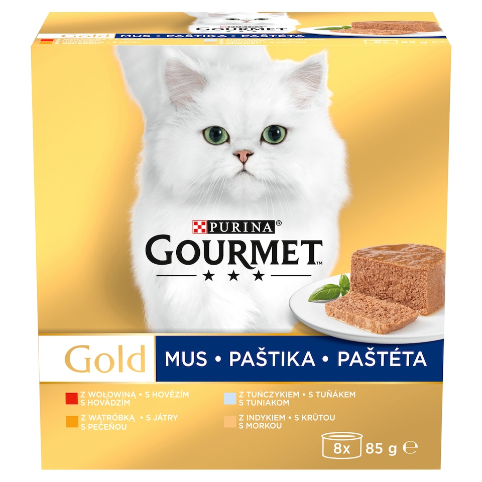 Obrázek 1 pro produkt GOURMET Gold Multipack paštik 8 x 85g