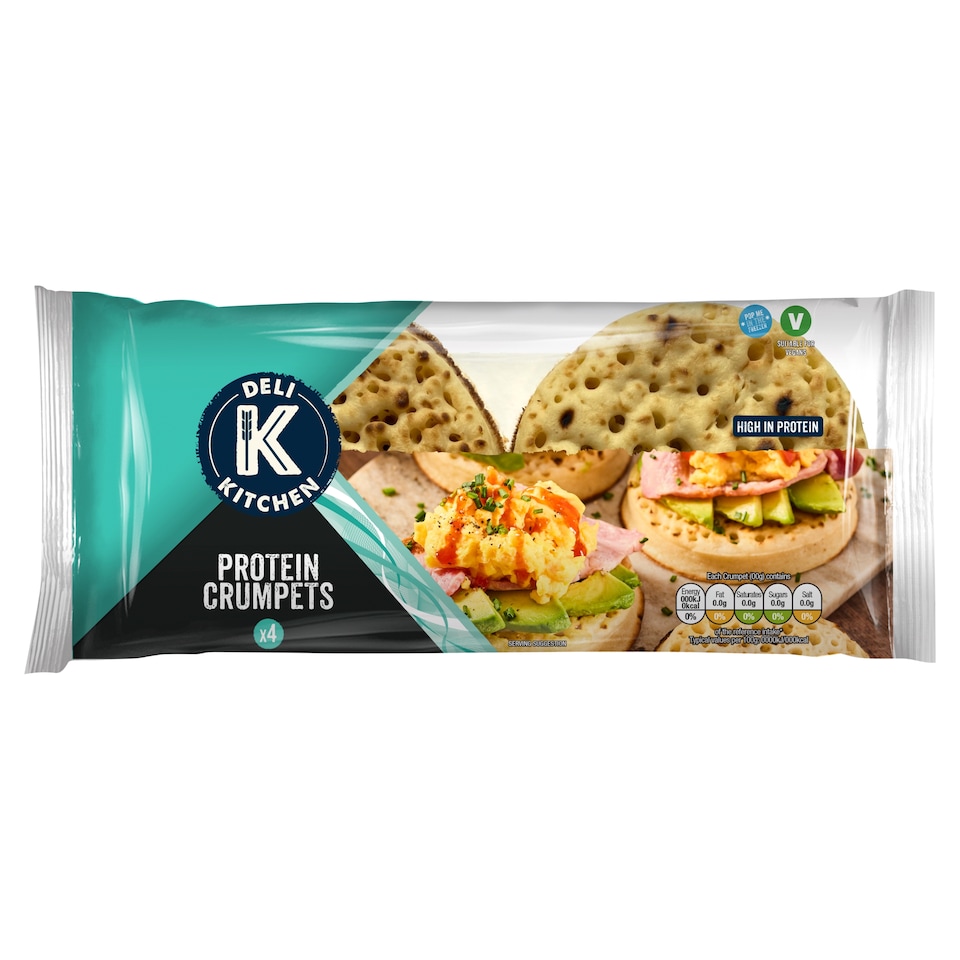 image 1 of Deli Kitchen Protein Crumpets 4 Pack
