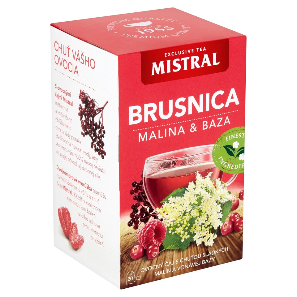 image 1 of Mistral Cranberry, Raspberry & Elderberry Fruit Tea 40 g