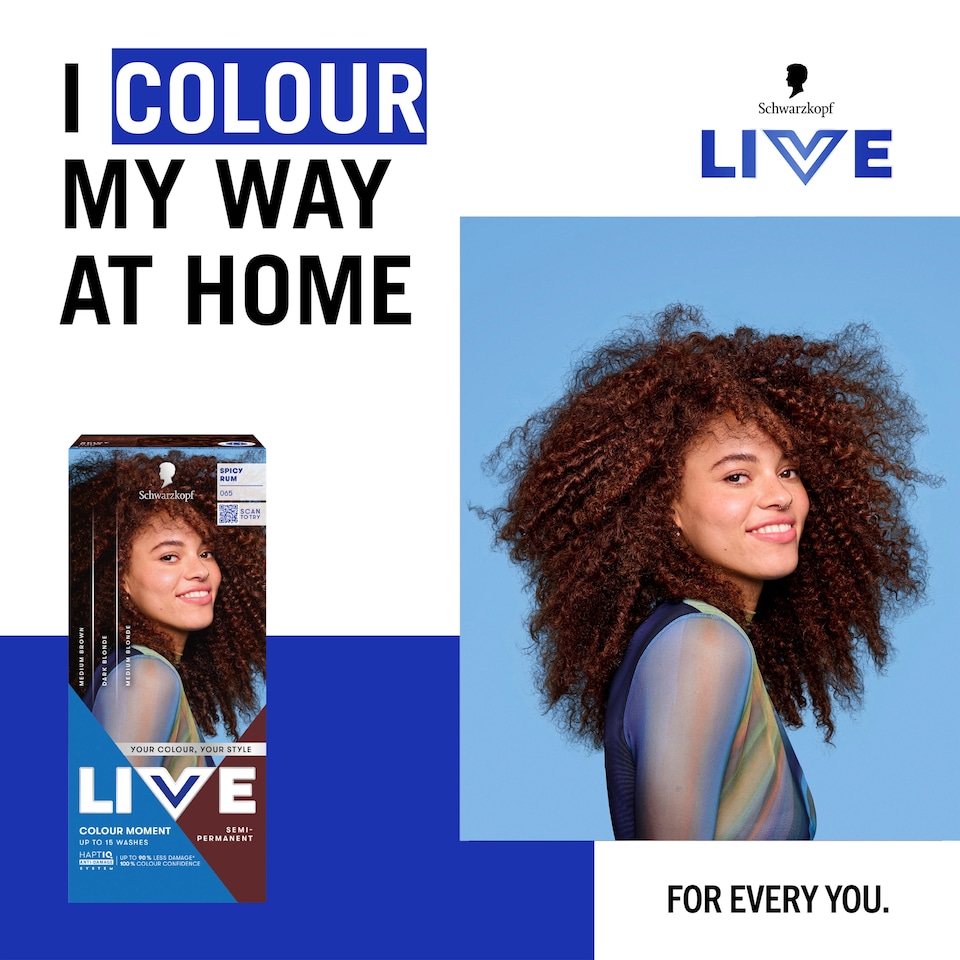 image 1 of Schwarzkopf LIVE Colour Moment 065 Spicy Rum Semi-Permanent Hair Dye