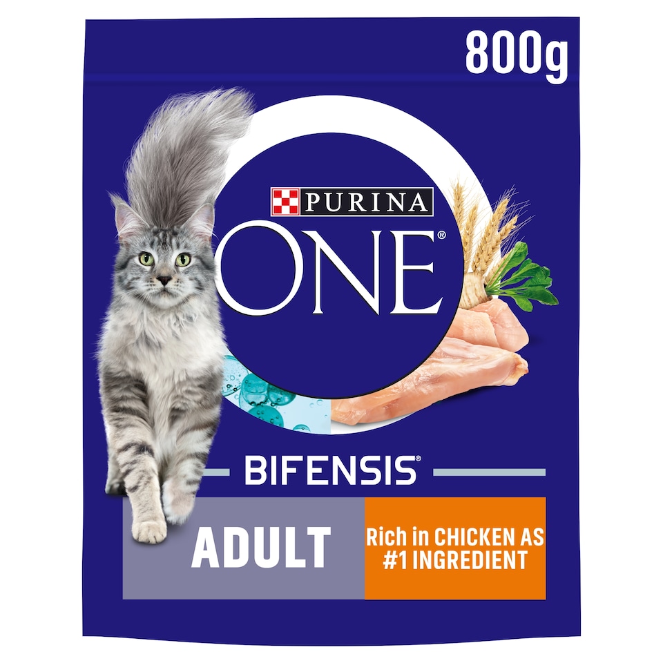 Purina One Adult Dry Cat Food Chicken & Wholegrain 800G